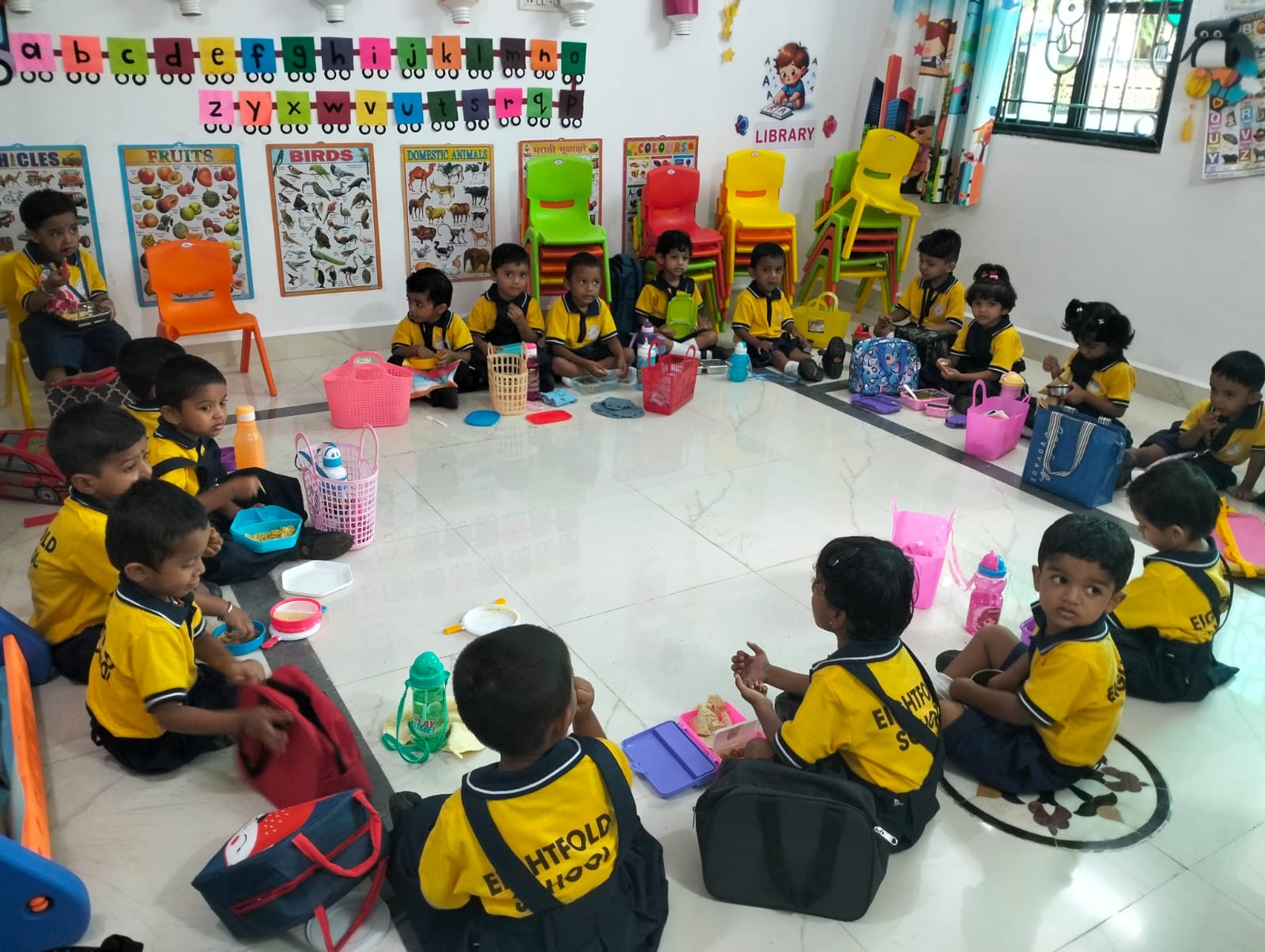 Students at Eightfold School